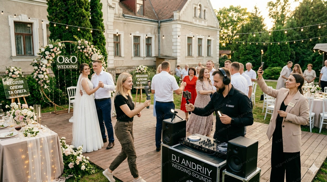Весільний координатор під час весілля займається зйомкою рілсів для власної реклами і нехтує увагою до весілля